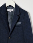 High Street Knit Blazer, Navy product photo View 02 S