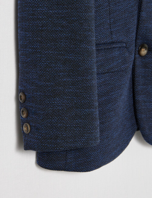 High Street Knit Blazer, Navy product photo View 03 L