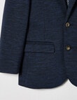 High Street Knit Blazer, Navy product photo View 04 S