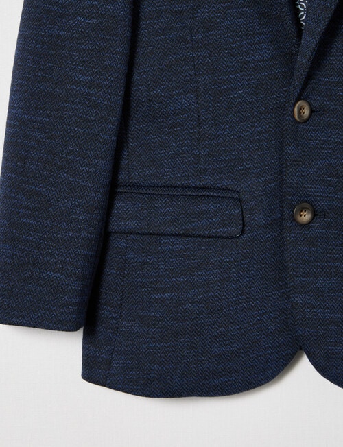 High Street Knit Blazer, Navy product photo View 04 L