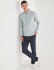 L+L Oxford Garment Dyed Washed Long Sleeve Shirt, Mint product photo View 03 S