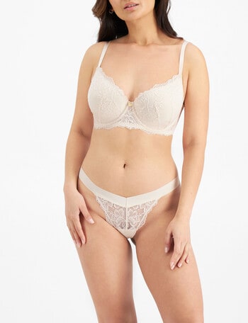 Temple Luxe by Berlei Lace Level 1 Push Up Bra - New Pastel Rose
