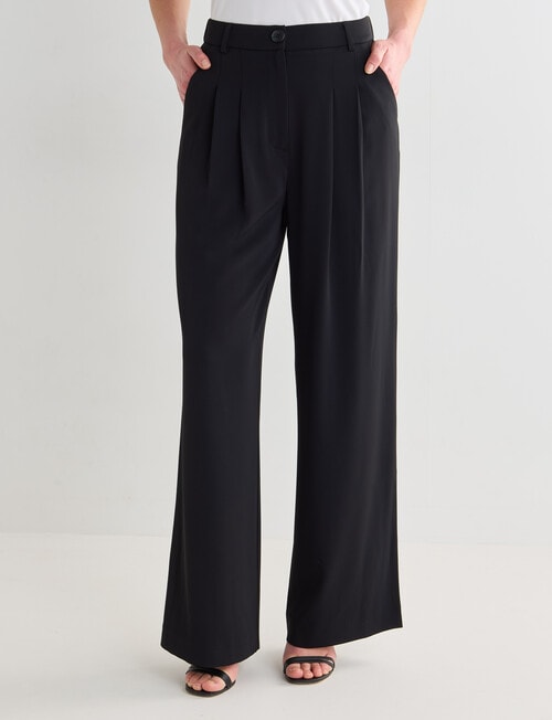 Whistle Fashion Straight Leg Pant, Black product photo