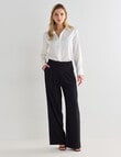 Whistle Fashion Straight Leg Pant, Black product photo View 03 S