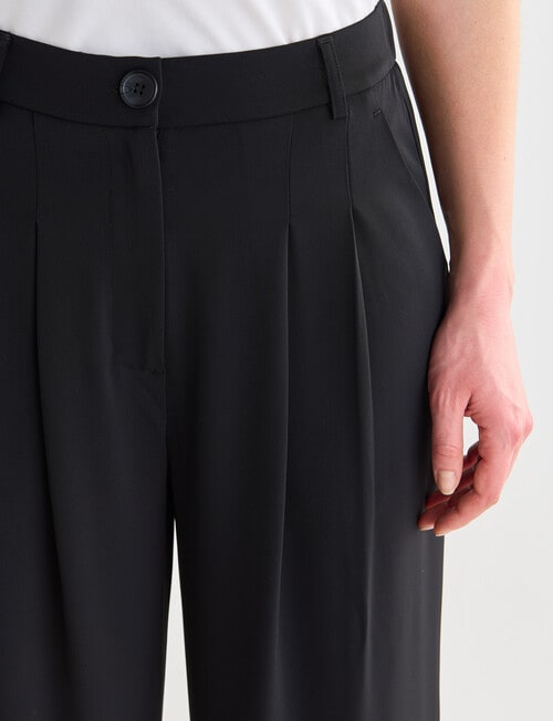 Whistle Fashion Straight Leg Pant, Black product photo View 04 L