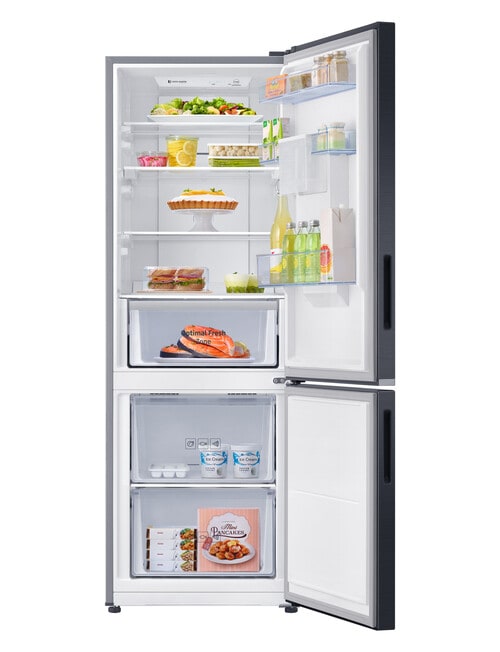 Samsung 307L Bottom Mount Fridge Freezer, Black, SRL325DMB product photo View 02 L