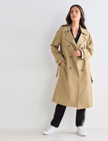 Whistle Belted Trench Coat, Camel product photo