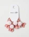 Mac & Ellie Bunny Ties , 4-Pack, Pink product photo View 02 S