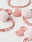 Mac & Ellie Bunny Ties , 4-Pack, Pink product photo View 03 S