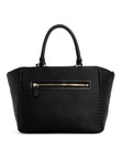 Guess Etel Girlfriend Satchel Bag, Black product photo View 02 S