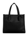 Guess Silvana 2-Compartment Mini Satin Tote Bag, Black product photo View 02 S