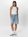 ONLY Sonny Wide Denim Shorts, Light Blue product photo View 05 S