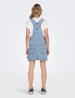 ONLY Linn Spencer Denim Cargo Dress, Medium Blue product photo View 02 S