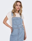 ONLY Linn Spencer Denim Cargo Dress, Medium Blue product photo View 04 S