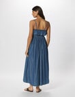 ONLY Trista Bea Sleeveless Long Denim Dress, Medium Blue product photo View 02 S