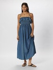 ONLY Trista Bea Sleeveless Long Denim Dress, Medium Blue product photo View 04 S