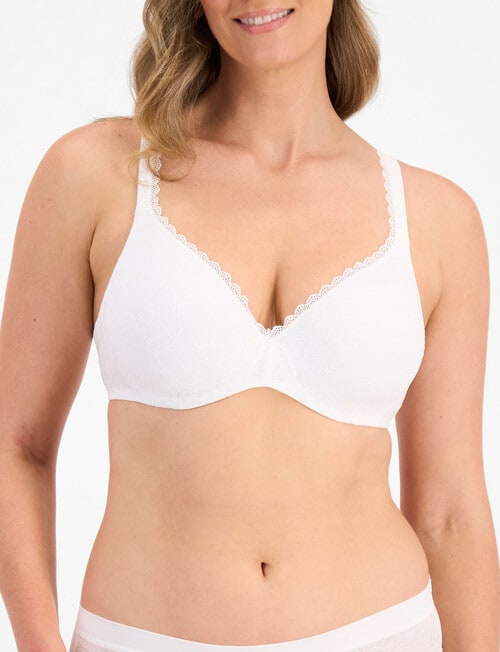 Berlei Barely There Lace Tshirt Bra, White, A-E product photo