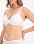 Berlei Barely There Lace Tshirt Bra, White, A-E product photo View 02 S