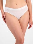 Berlei Barely There Lace Bikini Brief, White, 8-20 product photo