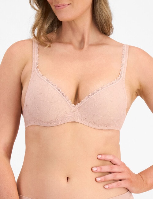 Berlei Barely There Lace Tshirt Bra, Nude Lace, A-E product photo