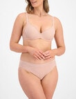 Berlei Barely There Lace Tshirt Bra, Nude Lace, A-E product photo View 04 S