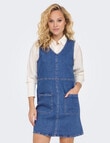 ONLY Beya Sleeveless Denim Dress, Medium Blue product photo