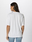 ONLY Holly Motel Short Sleeve Top, Bright White product photo View 03 S