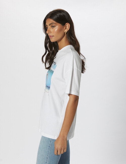 ONLY Holly Motel Short Sleeve Top, Bright White product photo View 06 L