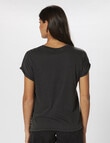 ONLY Lucy Wings Short Sleeve Top, Black product photo View 02 S