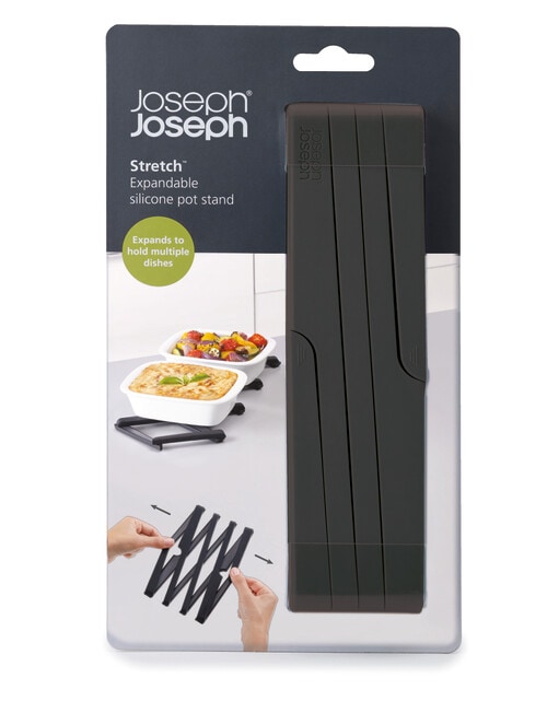Joseph Joseph Stretch Silicone Pot Stand, Black product photo View 04 L
