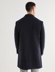 Laidlaw+Leeds Casual Textured Car Coat, Dark Navy product photo View 02 S