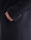 Laidlaw+Leeds Casual Textured Car Coat, Dark Navy product photo View 04 S