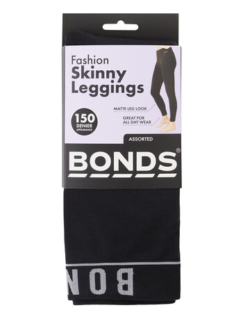 Bonds Skinny Legging, 150D, 1 Pack, Black product photo
