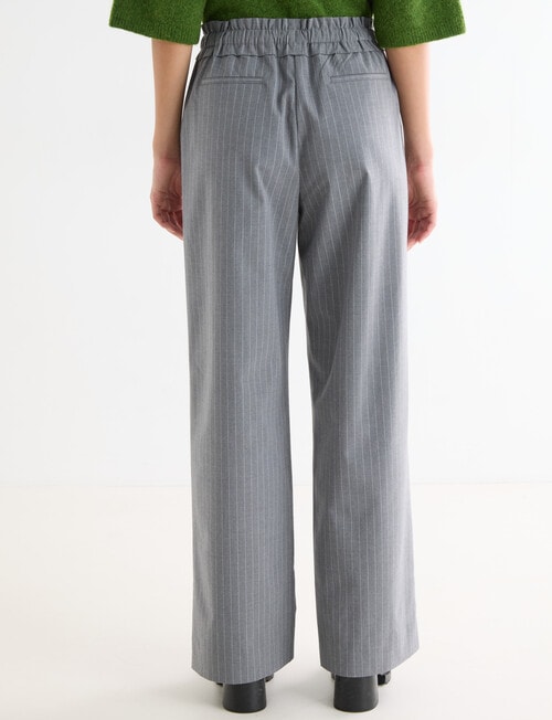Mineral Stripe Beth Wide leg Pant, Grey product photo View 02 L