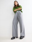 Mineral Stripe Beth Wide leg Pant, Grey product photo View 03 S