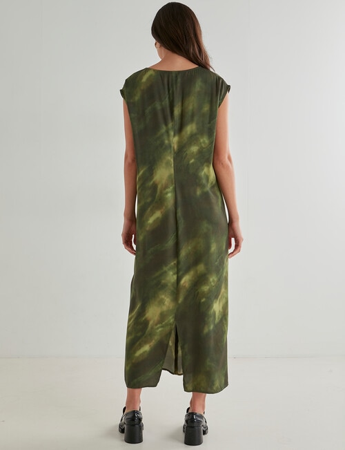 Mineral Sarah Print Dress, Green product photo View 02 L