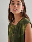 Mineral Sarah Print Dress, Green product photo View 04 S