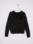 Switch Supersoft Rib Hoodie, Black product photo View 02 S