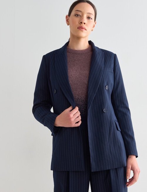 State of play Nouveau Blazer, Marine Stripe product photo View 05 L