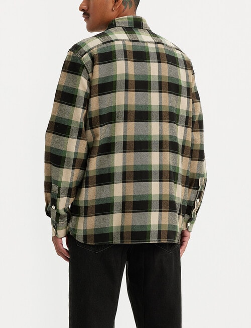 Levis Meteorite Long Sleeve Shirt, Green Check product photo View 02 L