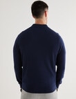 L+L Bond Knit Long Sleeve Polo, Navy product photo View 02 S