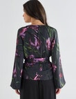 Whistle Wrap Top, Tulip Print product photo View 02 S