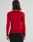 Oliver Black Long Sleeve Crew Knit Jumper, Ruby product photo View 02 S