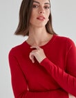 Oliver Black Long Sleeve Crew Knit Jumper, Ruby product photo View 04 S