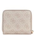 Guess Laurel Small Zip Around Wallet, Dove Logo product photo View 02 S