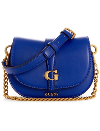 Guess Kube Mini Crossbody Flap Bag, Navy product photo