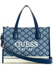 Guess Silvana 2-Compartment Canvas Tote Bag, Navy product photo