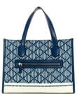 Guess Silvana 2-Compartment Canvas Tote Bag, Navy product photo View 02 S