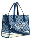 Guess Silvana 2-Compartment Canvas Tote Bag, Navy product photo View 03 S