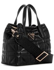 Guess Latona Mini Assia Tote Bag, Black product photo View 03 S